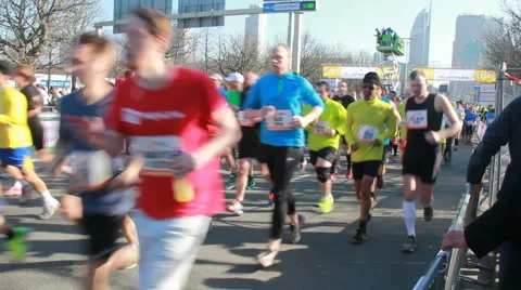 Half Marathon of The Hague Stock Footage 51857456
