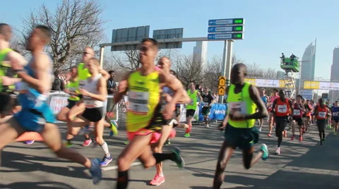 Half Marathon of The Hague Stock Footage 51857876