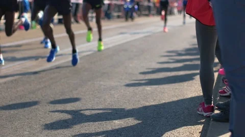Half Marathon Race, Prague Stock Footage 75840600