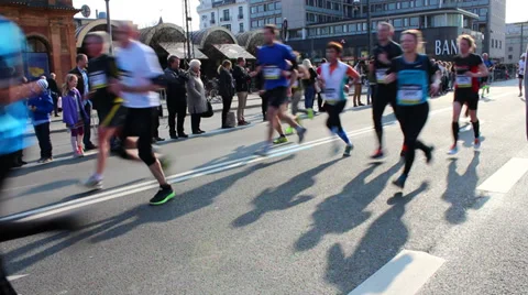 Half Marathon towards the end of the race Stock Footage 36785431
