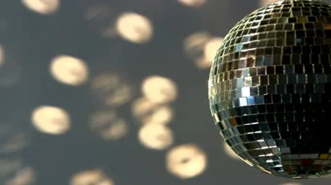 Half mirror ball; white light Stock Footage 10758260