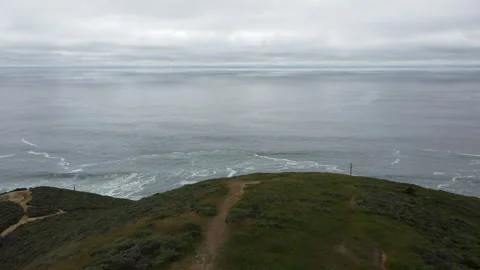 Half Moon Bay Pacific Ocean Pacific Coast Highway ocean view drone 4k 動画素材 241537892
