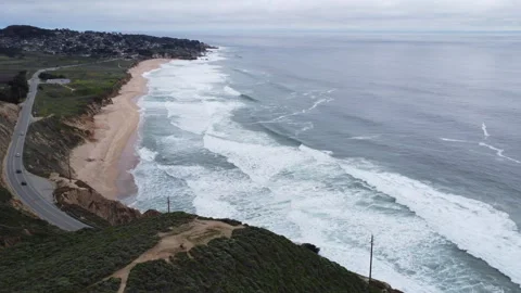 Half Moon Bay Pacific Ocean Pacific Coast Highway ocean view 4k 動画素材 241537909