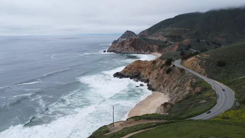 Half Moon Bay Pacific Ocean Pacific Coast Highway ocean view 4k 動画素材 241537916