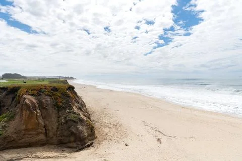 Half Moon Bay State Beach in California Stock Photos