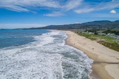 Half Moon Bay State Beach in California. USA Stock Photos