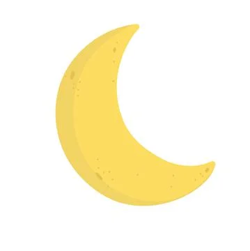 Half moon cartoon Ilustración de archivo