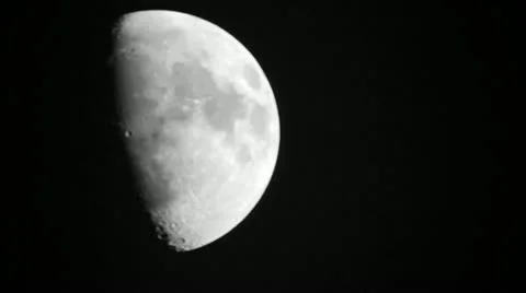 Half moon close-up Stock Footage 21272760