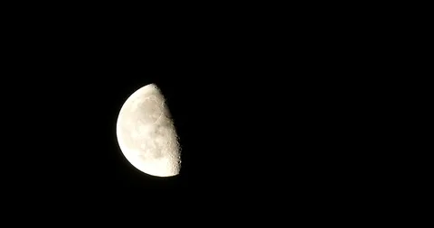 Half Moon Close Up Stock Footage 129173292