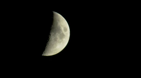 Half Moon Close-Up Time Lapse Vídeo Stock 26200759