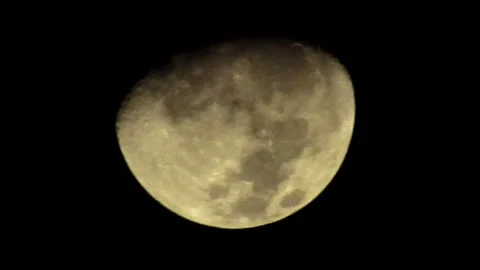 Half Moon, dark background of night, close up video clip Stock-Footage 287950062