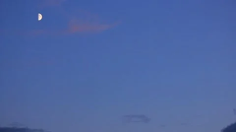 Half Moon daylight Stock Footage 53163757