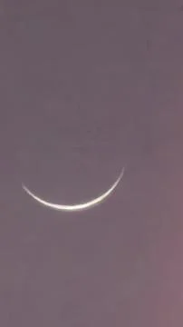 Half moon during a night Stock Photos