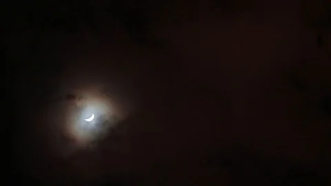 Half moon Stock Footage 129886747