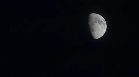 Half Moon At Night. 스톡 동영상 57265800