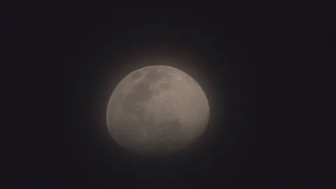 Half moon on night time background  스톡 동영상 129709458