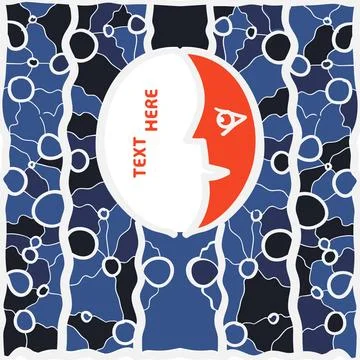 Half Moon Orange Half of the Moon as part of the Full Moon - Square bunner... 스톡 사진