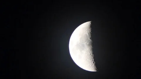 Half Moon Rising Stock Footage ~ Royalty Free Stock Videos | Pond5
