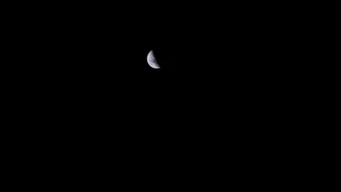 Half Moon Timelapse Stock Footage 120731593