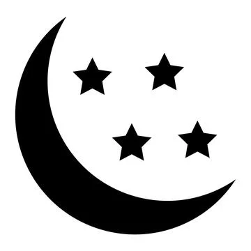 Half moon Vector Icon Design Illustration Stock Illustration