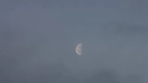 Half Moon at Winter Video stock 166964488