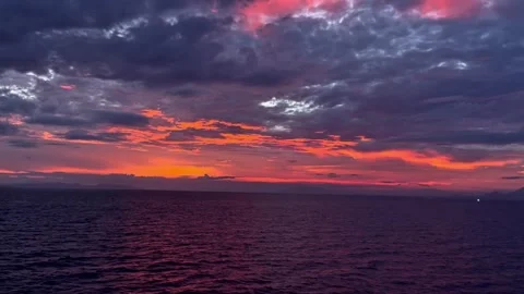 Half-night sunset view Stock Footage 335921155