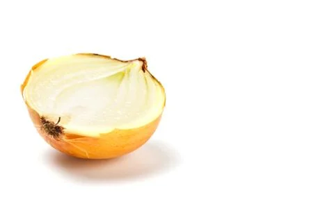 Half of onion in peel Foto stock