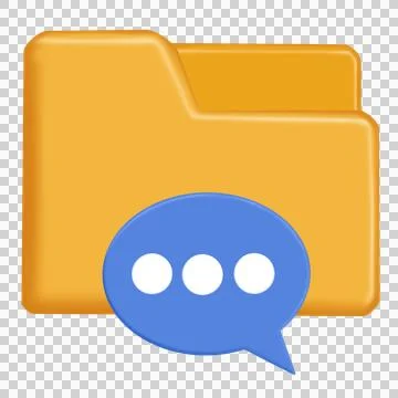 Half-open orange folder containing pages of paper in flat design style Stock Illustration