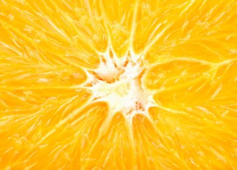 Half orange fruit Stock Photos