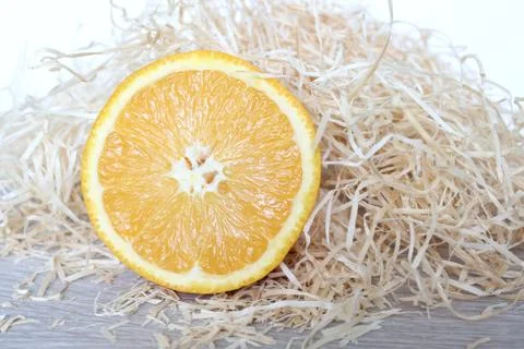 Half orange Stock Photos