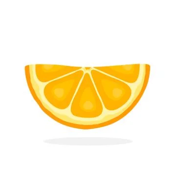Half orange slices Stock Illustration