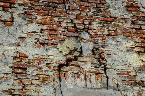 Half painted brick wall . Stock Photos