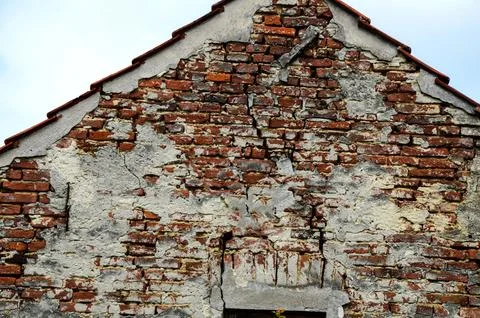 Half painted brick wall . Stock Photos
