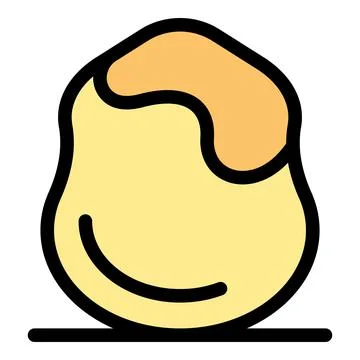 Half peeled hazelnut seed showing its delicious inside Stock Illustration
