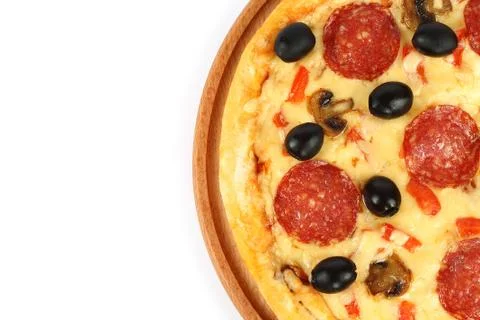 Half of pizza Stock Photos