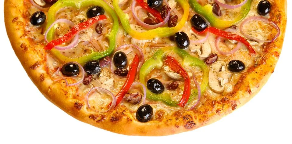 Half of pizza 写真素材