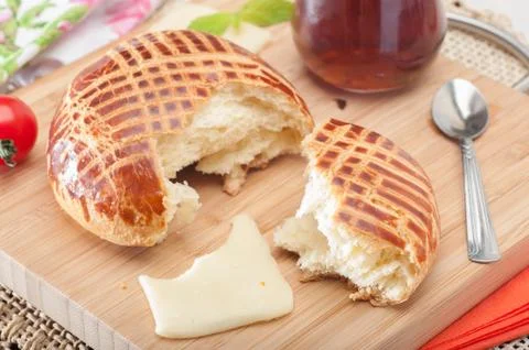 Half pogaca Stock Photos