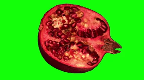 Half of pomegranate Stock Footage 48120018