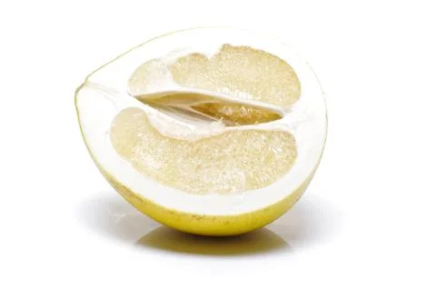 Half of pomelo fruit isolated Stock Photos