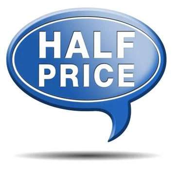 Half price Stock Illustration