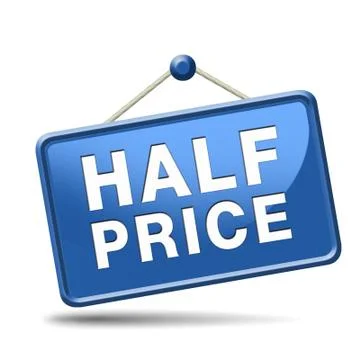Half price Stock Illustration
