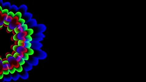 Half Rainbow Mandala Stock Footage 340305558