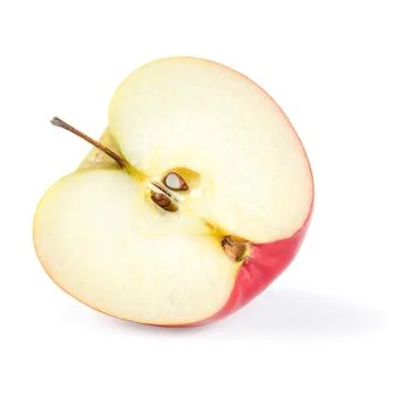 Half red apple Foto stock