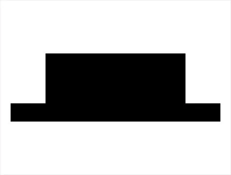 Half rest note silhouette vector Stock Illustration