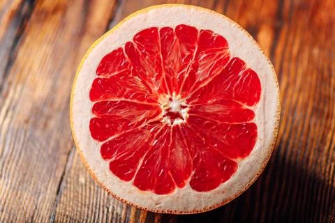 Half of Ripe Grapefruit. Stock Photos