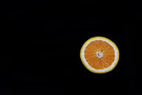 Half ripe orange fruit Stock Photos