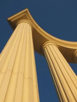 A half-rotunda in classical style Stock Photos