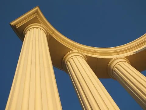 A half-rotunda in classical style Stock Photos