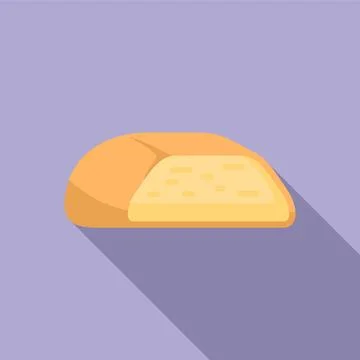 Half of round head edam cheese with big holes showing texture Stock Illustration