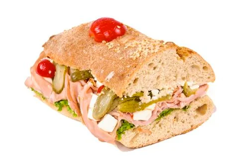 Half sandwich Stock Photos